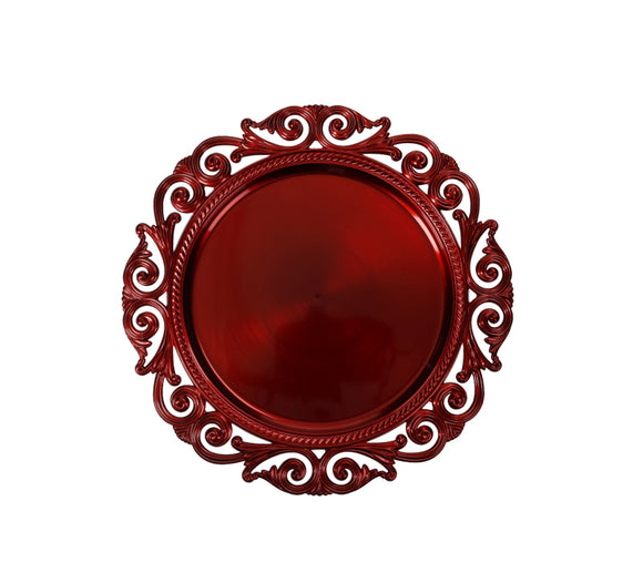 Bajoplato rojo Set de 4