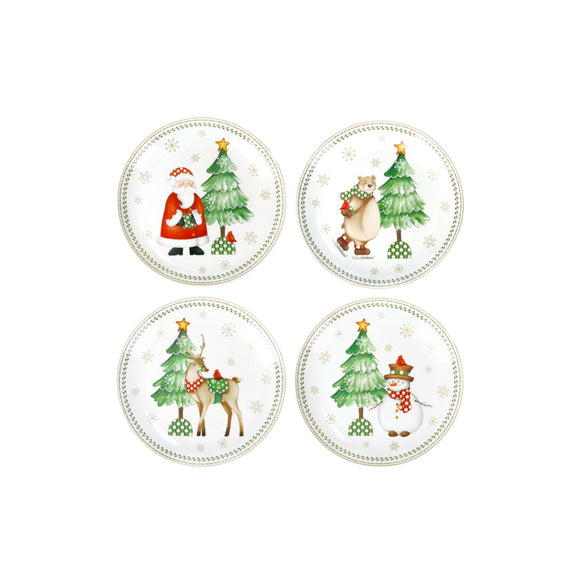 Racconti Set de 4 platos postre/pastel/aperitivos