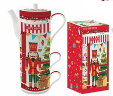 Set tetera+2 mugs cascanueces