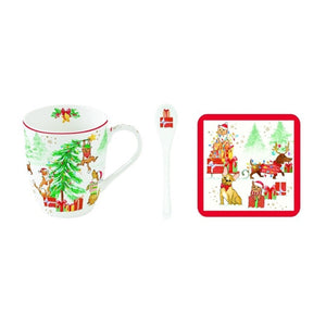 Set mug christmas mascotas