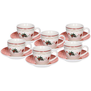 Set 6 tazas café Xmas Joy