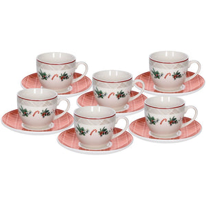 Set 6 tazas té Xmas Joy