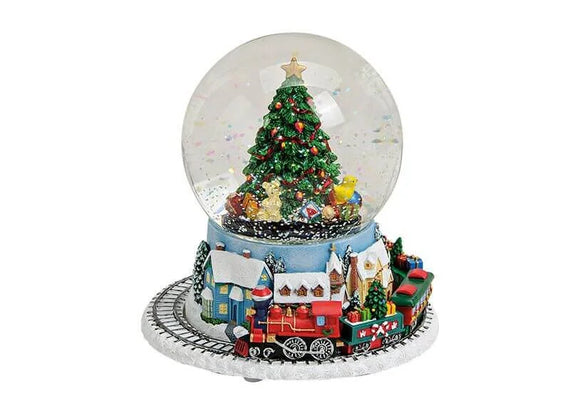 Bola de nieve musical con tren