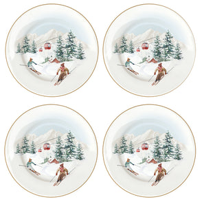 Chalet Set de 4 platos de postre