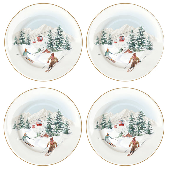 Chalet Set de 4 platos de postre