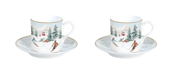 Chalet Set 2 tazas de café