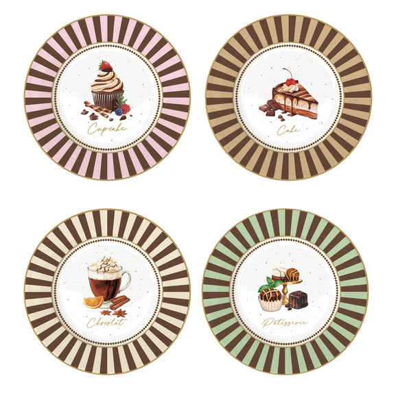 Dulces Momentos Set de 4 platos de postre