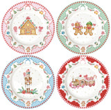 Dulce Navidad set 4 platos postre