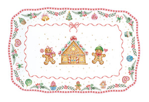 Dulce Navidad Fuente rectangular