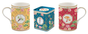 Jardín de Oriente Set 2 mug más lata para té