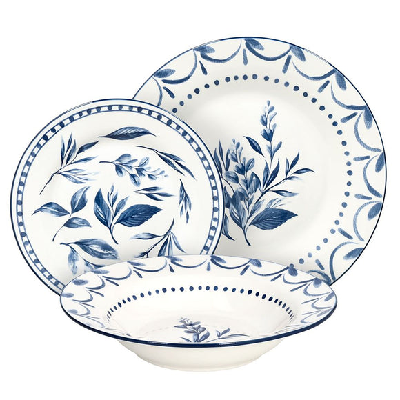 Vajilla 18 piezas Loira azul