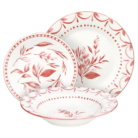 Vajilla 18 piezas Loira Coral