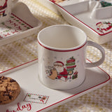 Let it snow taza de té con bandeja