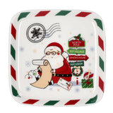 Let it snow Taza desayuno con plato cuadrado