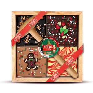 Caja con 4 chocolates para romper (Edición limitada Navidad)