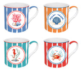 Sea Breeze set de 4 mugs