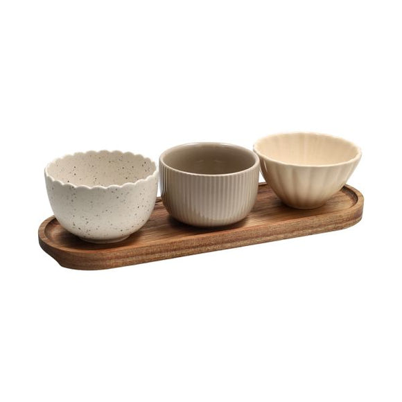 Plume set aperitivos oval