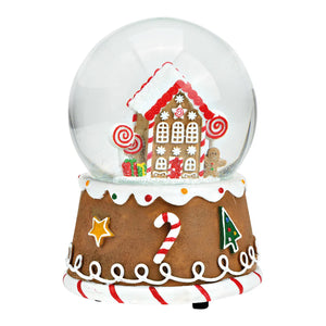 Bola de nieve musical casa de jengibre
