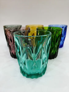 Set de 6 vasos Diamante Colores