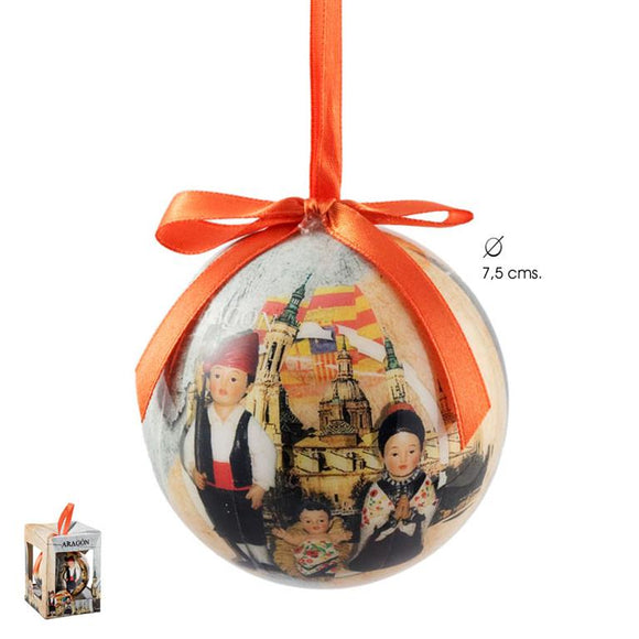 Bola navidad nacimiento aragonés