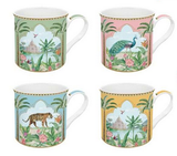 Set 4 mugs Paradise