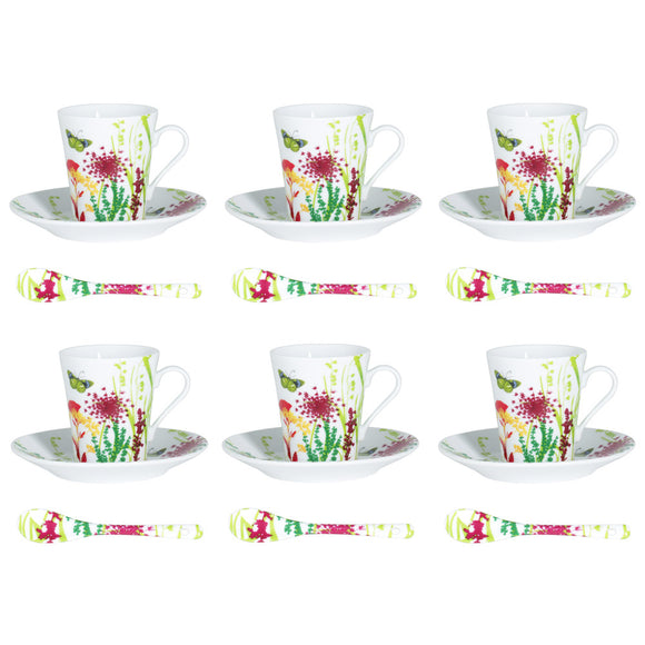 Set 6 tazas de café cortado Tutti fiori