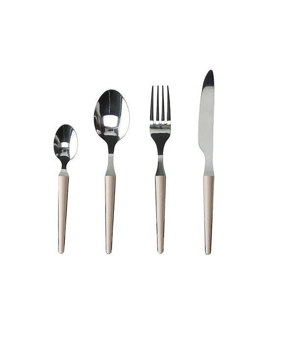 Set 24 cubiertos Antony beige